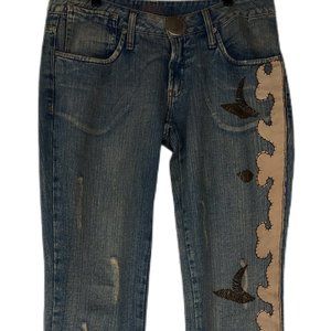 Osmoze Distressed Embellished Jeans